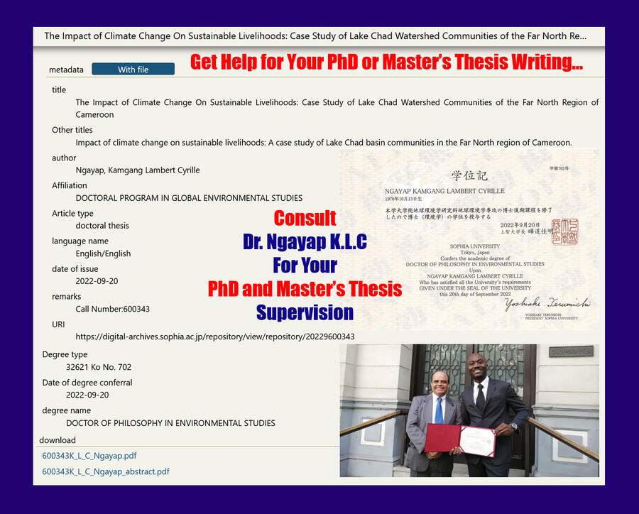 PhD and Masters Thesis Assistance